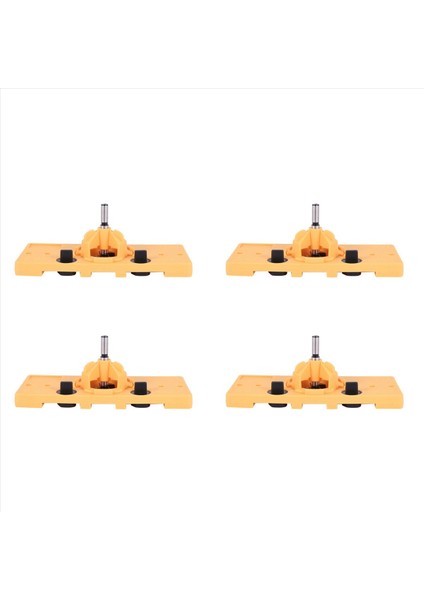 4 Set 35MM Fincan Tarzı Menteşe Sıkıcı Jig Matkap Kılavuzu Kreg Aracı Için Kapı Deliği Şablonunu Ayarlayın (Yurt Dışından)