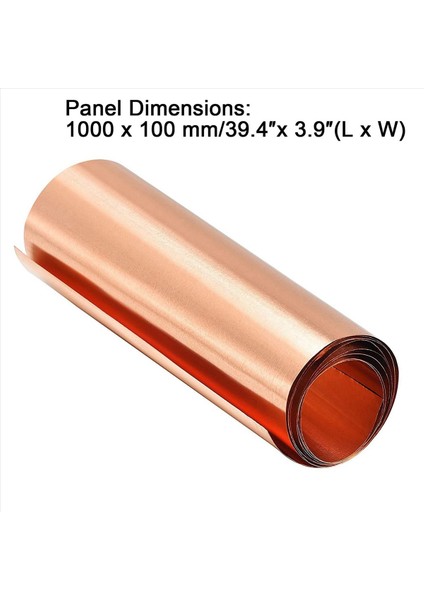 3x Bakır Tabaka Rulosu Metal Folyo Plakası 1000MM x 100MM x 0 03MM (Yurt Dışından) fırsatları