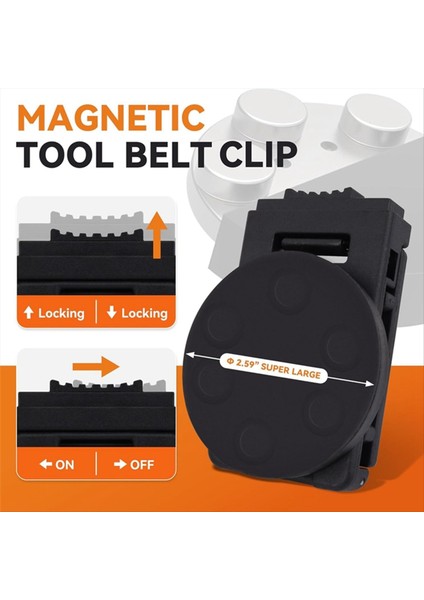 3pcs Manyetik Takım Kemeri Klipsi Kemer Için Mıknatıs Takım Tutucu Çekiç Tornavida Için Manyetik Klipsi Takım Kemer Aksesuarları (Yurt Dışından) fırsatları