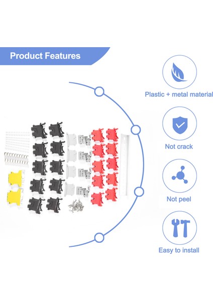 Dın Demiryolu Terminal Blokları Kit Terminal+Zemin Blokları+Alüminyum Rail+End Braketler+Son Kapaklar+Jumper Kitleri (Yurt Dışından) modelleri