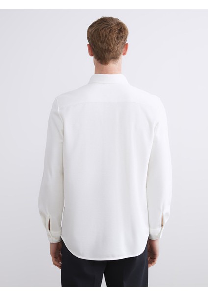 Yeni Sezon Regular Fit Desenli Uzun Kollu Erkek Gömlek fırsatları