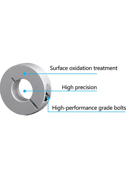 4 Paket Bölünmüş Şaft Yaka Deliği 20MM Alüminyum Tek Parça Şaft Yaka Kelepçe Stili 40MM Od 12MM Kalınlık (Yurt Dışından) fiyatları