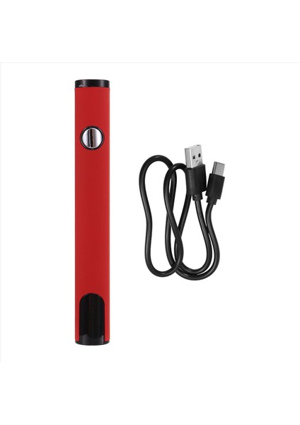 510 Iplik Pil Sepeti Kalem Başsız Elektrikli Havalandırma Demir Ayarlanabilir Sıcaklık Mini Lehimleme Demir Kit Kırmızı (Yurt Dışından)