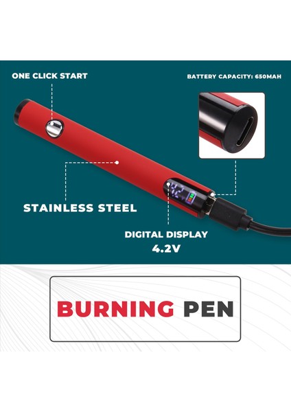 510 Iplik Pil Sepeti Kalem Başsız Elektrikli Havalandırma Demir Ayarlanabilir Sıcaklık Mini Lehimleme Demir Kit Kırmızı (Yurt Dışından) indirimleri