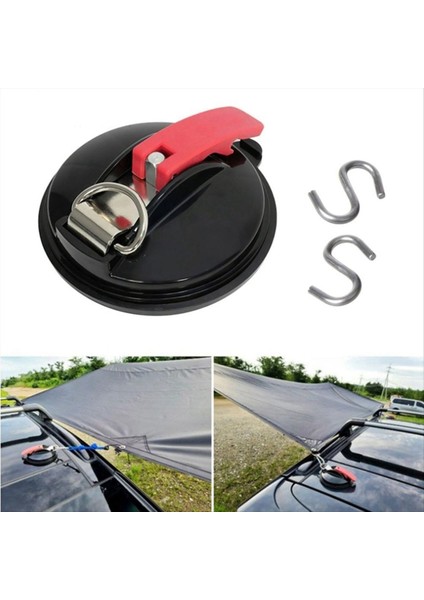 Açık Kamp Tente Emme Kupası Güçlü S Kancalı Sabit Arka Perde Emme Kupası ile Çok Fonksiyonlu Araç Emme Kupası D (Yurt Dışından) fiyatları