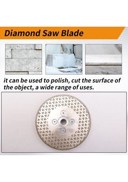 M14 Vakum Ahırlı Elmas Kesme Tekerlek Testere Bıçağı Çift Yan Disk Mermer Beton Seramik Karo Kesme 115MM (Yurt Dışından) fırsatları