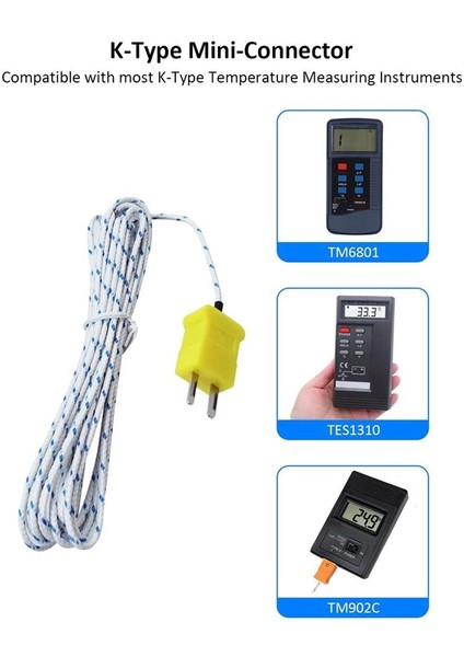10PCS 3 Metre K Tip Mini Konnektör Termokupl Sıcaklık Prob Sensörü -50-350 ° C Sıcaklık Algılama Hattı (Yurt Dışından) indirimleri
