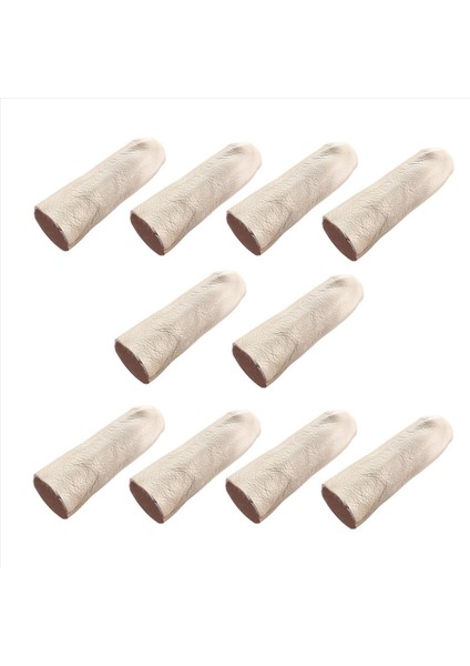 10 Adet Deri Parmak Koruyucusu Parmak Leri El Zanaat Takı Yapımı Kremsi-Beyaz Için Araçlar (Yurt Dışından) modelleri