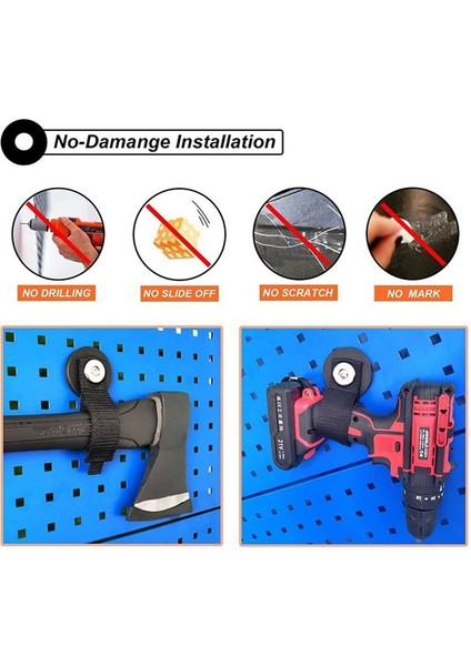 Güçlü Manyetik Kancalar Çizgiye Karşı Yardımcı Fayda Garaj Kancaları Ağır Depolama Kayışı Uzatma Kablosu Tutucu Araçlar Organizatör (Yurt Dışından) fırsatları