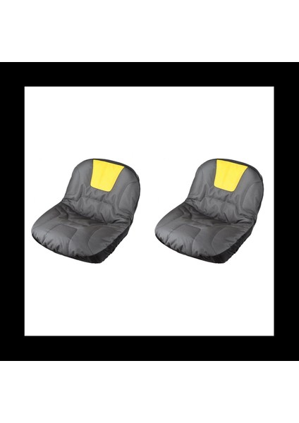 2x Evrensel Binicilik Çim Biçme Makinesi Traktör Koltuk Kapağı Yastıklı Konfor Depolama Çantası Ağır Çiftlik Aracı Traktör Çevirici (Yurt Dışından)