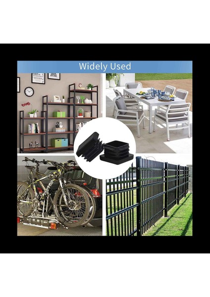 1000PCS 1 Inç Kare Tüp Uç Kapak Plastik Tapalar Tüp Uç Kapaklar Boru Kapağı Kapak Tüpü Ekleme Sandalyesi Kayma Tapaları (Yurt Dışından) modelleri