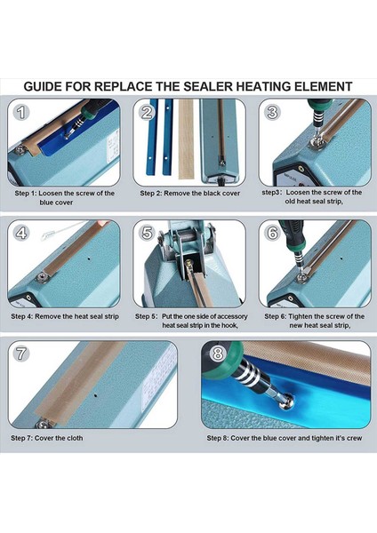 20 Adet Dürtü Sızdırmazlık Maddesi Yedek Parçaları Dürtü Sızdırmazlık Maddesi Isıtma Elemanları Servis Yedek Onarım Parçaları Kiti FS-400 Için (Yurt Dışından) fiyatları