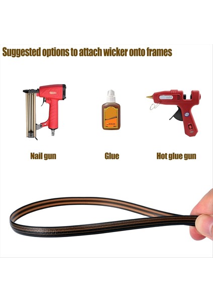 120 Ft Hasır Onarım Kiti Plastik Hasır Onarım Malzemeleri Veranda Için Görünür Şeritli Gradyan Koyu Kahverengi (Yurt Dışından) fiyatları