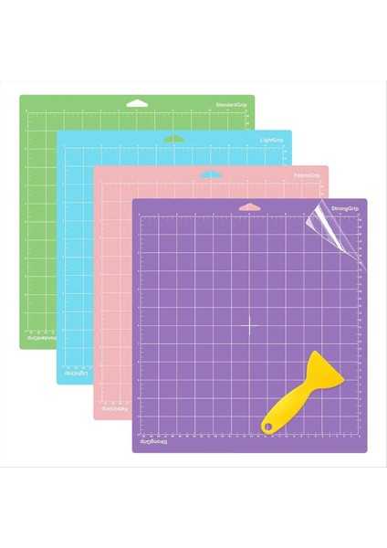 4 Paket 12X12 Inç Kesme Paspasları Keşfetmek Için Air 2/hava/bir/maker Yapışkan Yapışkan Yedek Kesme Paspasları (Yurt Dışından)