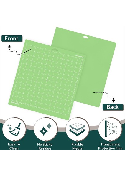 4 Paket 12X12 Inç Kesme Paspasları Keşfetmek Için Air 2/hava/bir/maker Yapışkan Yapışkan Yedek Kesme Paspasları (Yurt Dışından) fırsatları