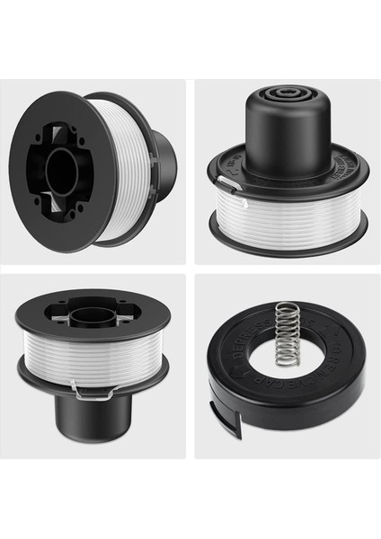 6x A6226-XJ Strımmer Mukak Siyah+Decker Grasmer Ile Yanıplı GL250 GL310&#39 U Strimmer Makara Kapağı ile Değiştirin (Yurt Dışından) fiyatları