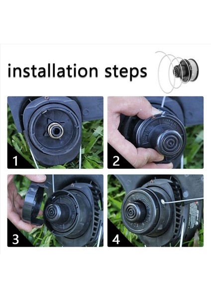 6x A6226-XJ Strımmer Mukak Siyah+Decker Grasmer Ile Yanıplı GL250 GL310&#39 U Strimmer Makara Kapağı ile Değiştirin (Yurt Dışından) modelleri