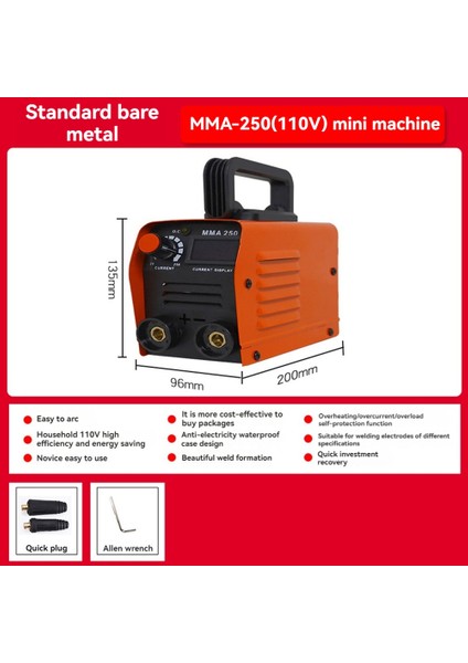 Taşınabilir MMA250 Arc Kaynakçı Inverter Kaynak Makinesi 110V Mini Demir Elektrik Kaynak Ekipmanı Araba Onarma Aracı Abd Fişi (Yurt Dışından) indirimleri