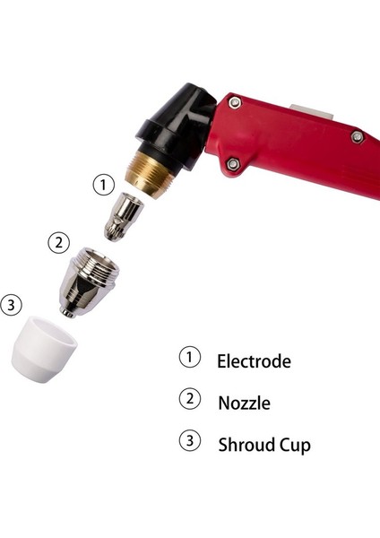 45PCS P80 Plazma Elektrot Uç Nozumu Plazma Kesme Elektrot Nozumu Plazma Sarf Malzeme P-80 Plazma (Yurt Dışından) fırsatları