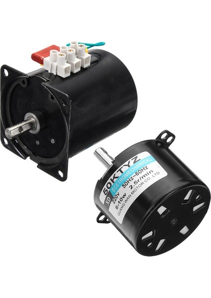 2 Pcs Kalıcı Mıknatıs Senkron Motor 1 Pcs 50KTYZ AC220V 10W 0 5A 2 5r/ Dk Ac Dişli Azaltma Motor Cw/ Ccw &amp 1 Pcs 68KTYZ Mini Dişli Motor Ac 220V 22 25R/ Dk Büyük Tork (Yurt Dışından) modelleri
