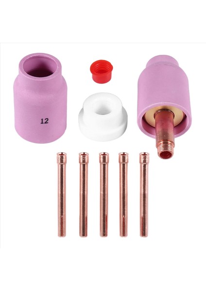 9pcs Tig Kaynak Büyük Uzun Gaz Lens ve Alümina Kupası WP17 WP18 WP26 Tıg Kolet Gövdeleri Yedekler Kit Aksesuarları (Yurt Dışından) fiyatları