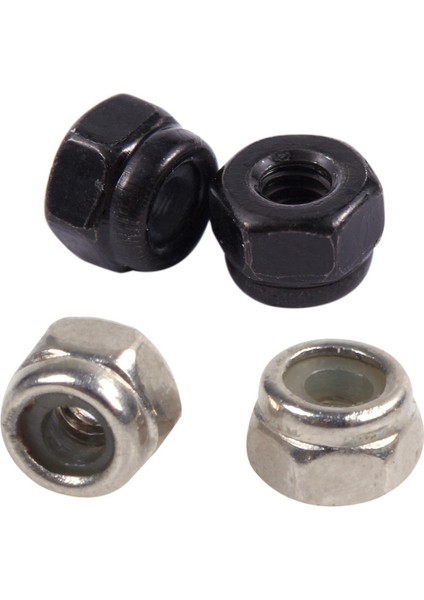 100PCS M2 Çinko Kaplı Kendi Kendine Kilitlenen Naylon Ek Altı Kilidi Fıstığı 50PCS Siyah ve 50PCS Gümüş (Yurt Dışından) fiyatları