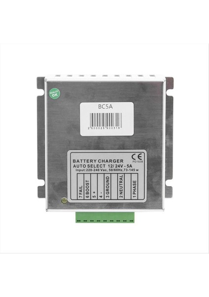 BC5A 12V/24V Jeneratör Otomatik Akıllı Pil Şarj Cihazı Modülü Şamandıra Şarj Cihazları Devre Tasarım Adaptör Jeneratör Parçaları (Yurt Dışından)