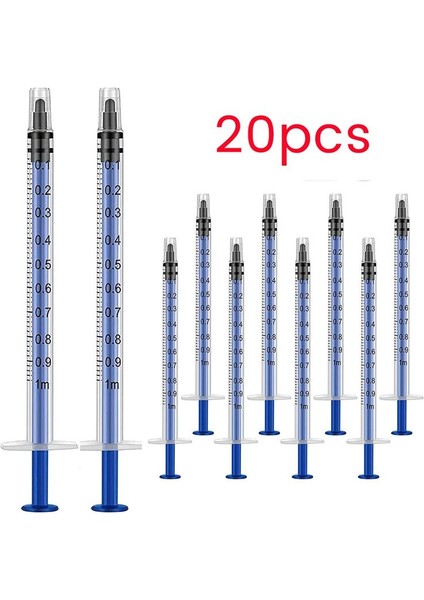 20PCS 1cc Şırıngalar+Kapaklar 1ml Plastik Şırınga Sıvı Köpek Şırınga Tutkal Için Iğne Olmadan Ayrı Ayrı Mühürlendi (Yurt Dışından) fiyatları