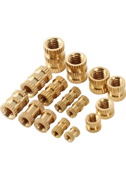 M2 M3 M4 M5 Dişi Iplikçik Pirinç Dişli Dişli Ekleme Somunu 3D Baskı Dişli Isı Seti Ekler (Yurt Dışından) fırsatları