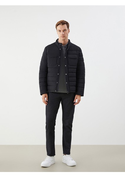 Yeni Sezon Standart Kalıp Dik Yaka Erkek Şişme Mont fiyatları