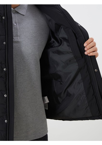 Yeni Sezon Standart Kalıp Dik Yaka Erkek Şişme Mont fırsatları