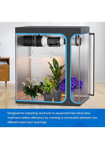 8 Ila 6 Inç Kanal Azaltıcı Kanal Adaptörü 8 Ila 6 Pvc Redüktör Kanal Artışı/azaltıcı Yetiştirme Çadır Hvac Havalandırma Sistemi (Yurt Dışından) fırsatları