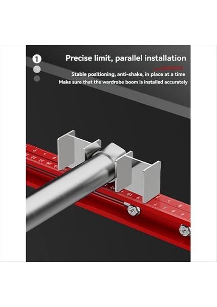 Gardırop Bomu Kurulumu Için Konumlandırma Cetveli Montaj Marangozluk Delme Bulucu Süspansiyon Çubuğu Kurulum Aracı (Yurt Dışından) modelleri