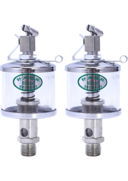 2x 50ML Motor Makinesi Yağ Yağ Yerçekimi Damla Yem Yağlayıcı Açık+Gümüş (Yurt Dışından)