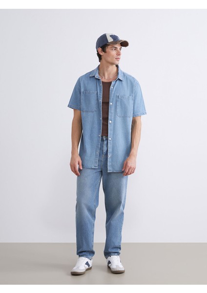 Yeni Sezon Baggy Fit Erkek Jean Pantolon