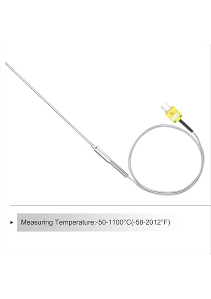 K Tip Termokupl Tapalı Sayacı Sıcaklık Sensörü Probu -50 Ila 1100 ° C 3 3ft Tel 4X150MM (Yurt Dışından) modelleri