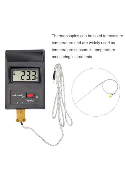 K Tip Termokupl Tapalı Sayacı Sıcaklık Sensörü Probu -50 Ila 1100 ° C 3 3ft Tel 4X150MM (Yurt Dışından) indirimleri