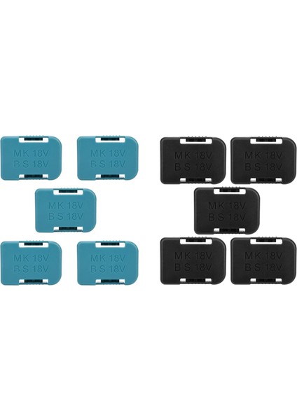 Makita 18V Sabitleme Cihazları (Siyah ve Mavi) Için 10 Adet Pil Depolama Pil Tutucu Kasa (Yurt Dışından)