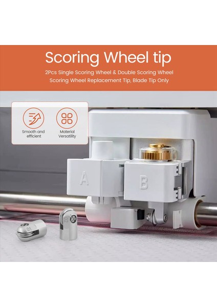 2 Adet Tek Puanlama Tekerleği ve Yapımcı 3/yapımcı Için Çift Puanlama Tekerleği Puanlama Tekerleği Yedek Ucu Sadece Bıçak Ucu (Yurt Dışından) fırsatları