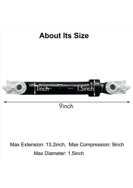 8pcs Yıkayıcı Şok Emiciler Whirlpool Için Değiştirme 8182703 AP3868181 1173231 8181646 PS989596 (Yurt Dışından) fırsatları