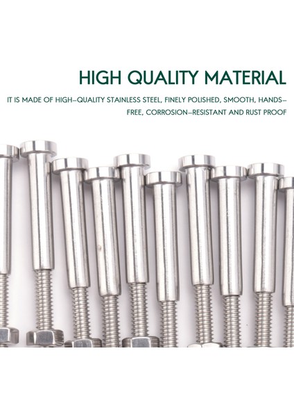 Stemball Tavan ve Görünmez Hex Başlıklı Damızlık Saplama Gerginliği Uç Takım Terminal Kombinasyon Paketi 1/8 Inç Kablo Korkuluk T316 Deniz Sınıfı Paslanmaz Çelik 10 Çift (Yurt Dışından) indirimleri