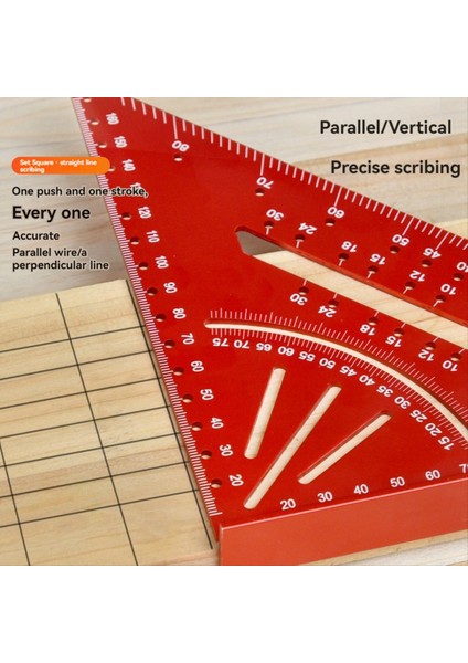 Ağaç Işleme Üçgen Cetvel Alüminyum Alaşım Ağaç Işleme Özel Sağ Açılı Cetvel 7inç Metrik 90 Derece Açılı Cetvel Siyah (Yurt Dışından) modelleri