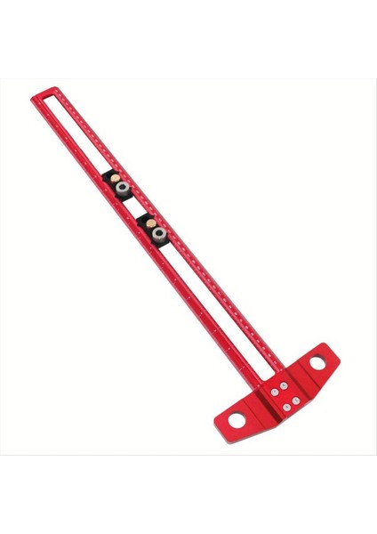 Ahşap Işleme 2-In1 Sondaj Konumlandırma Skorlama Cetveli Scriber Işaretleme T Kare Doweling Jig ile 6/8/10MM Matkap Sleve A (Yurt Dışından)