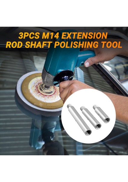 3pcs M14 Uzatma Çubuk Mil Parlatma Aracı M14 Iplik Su Öğütücü 125 Açı Tarmın (Yurt Dışından) fırsatları