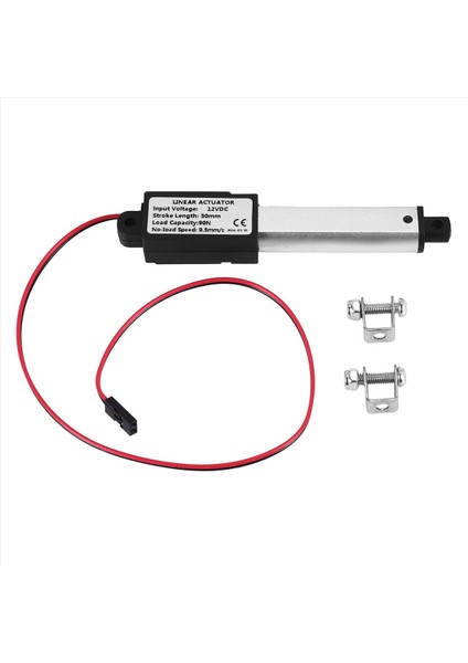 Mikro-Doğrusal Aktüatör 2 Inç Strok 90N/20 3lb Hız 9 5mm/s Elektrikli Su Geçirmez Aktüatör Motor Doğrusal Aktüatör 12V (Yurt Dışından)