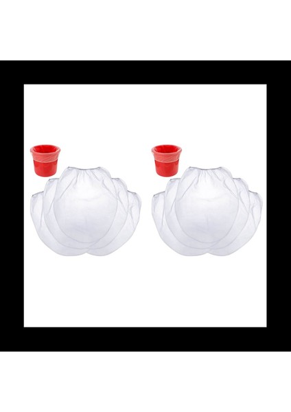 50 Adet 5 Galon Elastik Üst Boya Süzgeç Torbaları Beyaz Ince Örgü Torba Boya Filtre Çantası Hidroponik Boyama Bahçeciliği (Yurt Dışından)