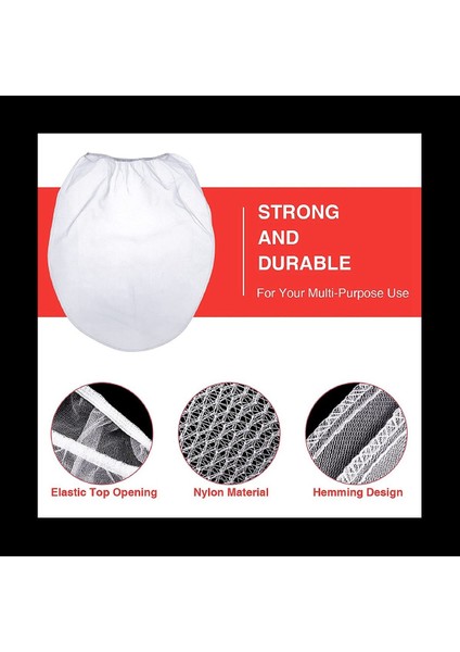 50 Adet 5 Galon Elastik Üst Boya Süzgeç Torbaları Beyaz Ince Örgü Torba Boya Filtre Çantası Hidroponik Boyama Bahçeciliği (Yurt Dışından) fırsatları