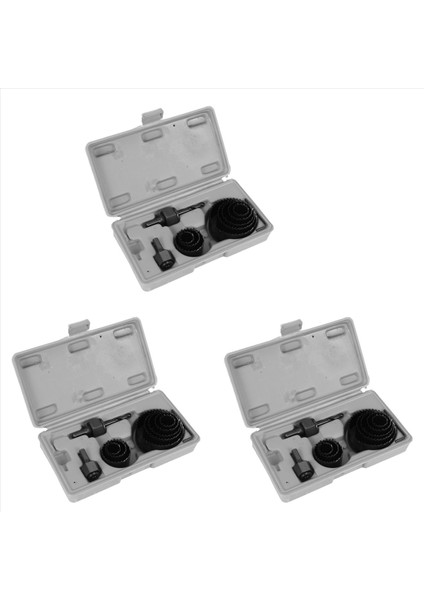 33PCS Delik Testere Kesme Set Kiti Delme Aracı Ahşap Metal Kesici 19-64MM Li Mandrels Testere Çekirdek Matkap Bitleri (Yurt Dışından)