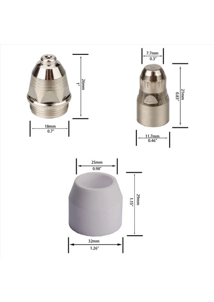 90PCS P80 Plazma Elektrot Uç Nozumu Plazma Kesme Elektrot Nozumu Plazma Sarf Malzeme P-80 Plazma (Yurt Dışından) fırsatları