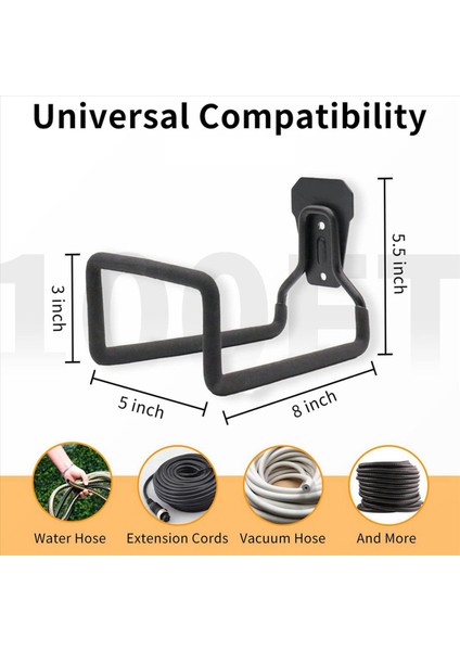 6x Bahçe Hortumu Tutucu Duvar Montajı Dışarı Için Duty Su Hortumu Askı Metal Hortum Makaraları Hortum Hortum Hortum Hortum (Yurt Dışından) modelleri